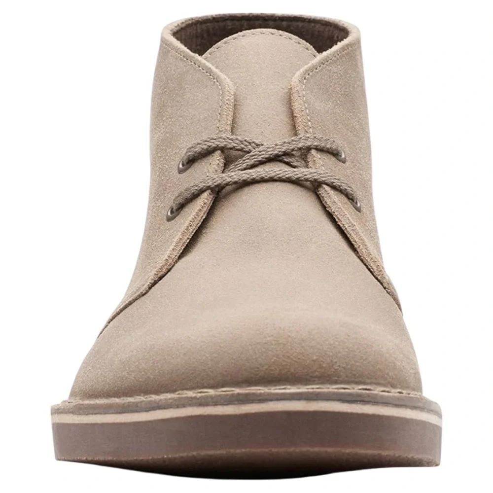 Clarks Men's Bushacre 2 Taupe Suede Chukka Boot